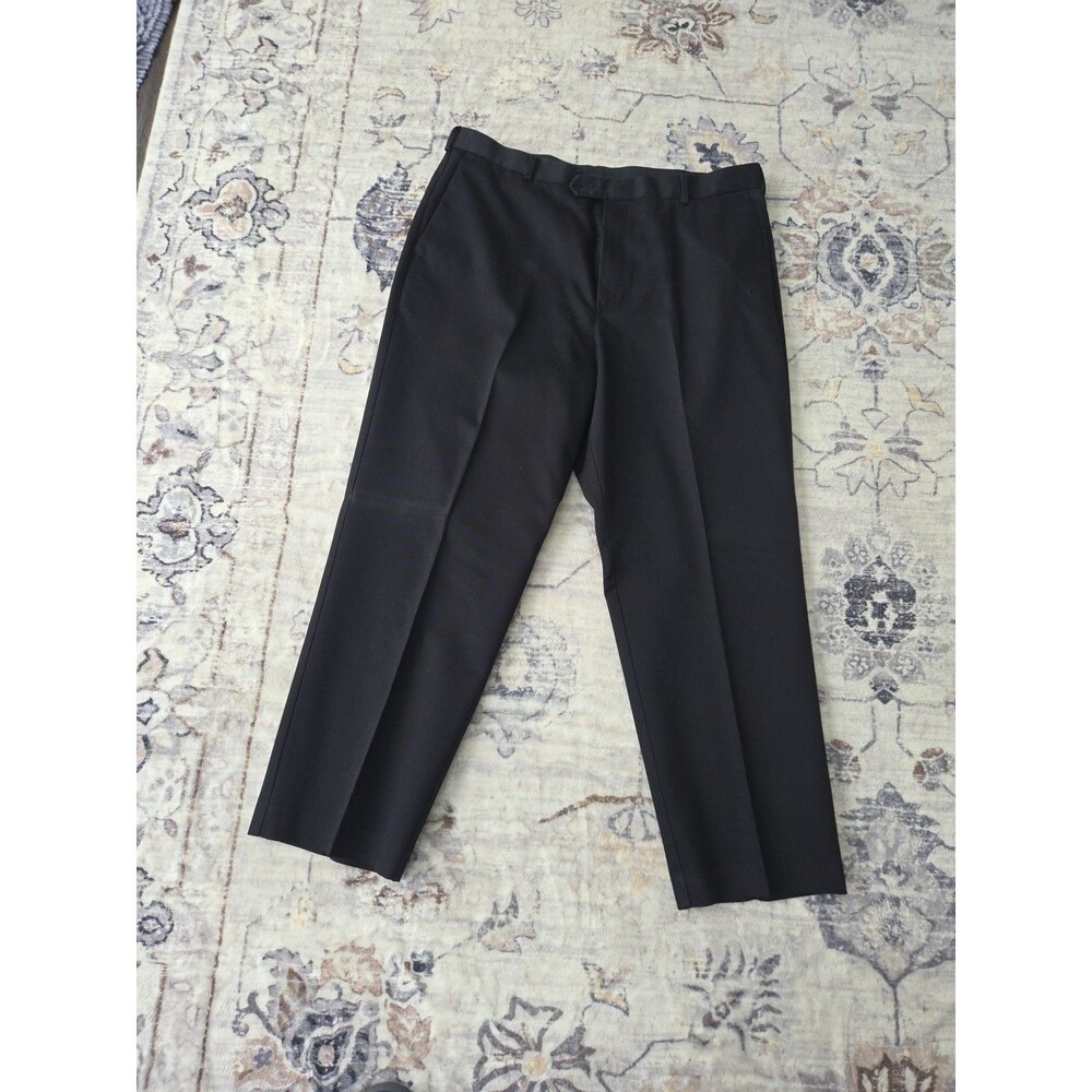 #359 Dockers premium Classic Fit Black 38x29 flat front relaxed fit men's pants